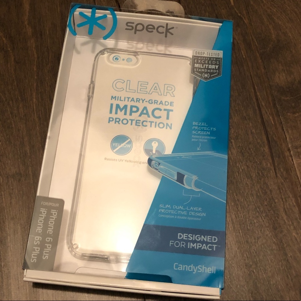 SPECK- clear iPhone 6s/6splus case.